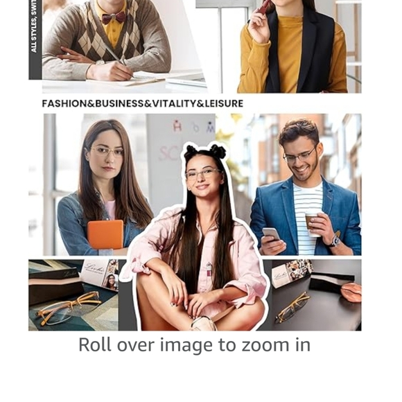 Blue light blocking computer glasses anti eyestrain UV protection, sleep better - Picture 8 of 8